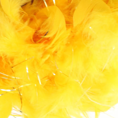 깃털 장식 "Chandelier Rame Yellow"