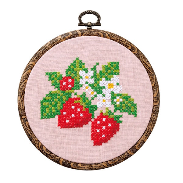 Stickerei Kit "Cross Stitch Strawberry Nr. 9902" Lecien Lecien Cosmo Cosmo