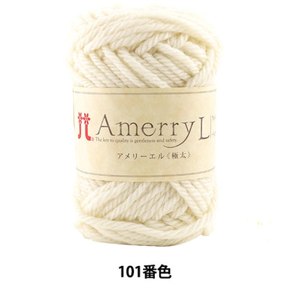 Fall and winterYarn "AMERRY L (Ameryel) (extremely thick) 101 color" Hamanaka