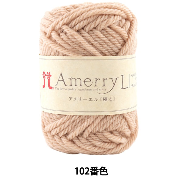 秋冬紗線 “ Amerry L（Ameryel）（極厚）102顏色” Hamanaka