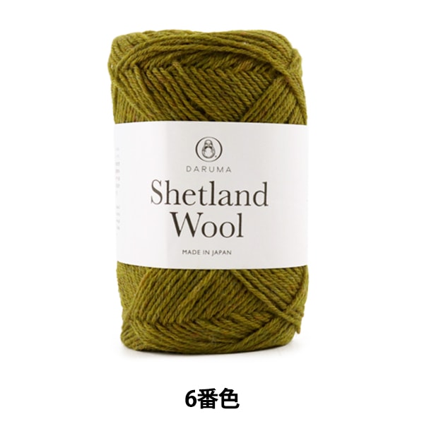 Lana autunnale / invernale "Shetland Wool (Shetland Wool) 6th" Daruma Darma Yokota