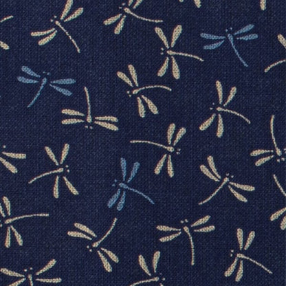 [De la quantité 5] Tissu "Père Tonbo Modèle de style japonais Imprimée bleu foncé 88222-7-5"