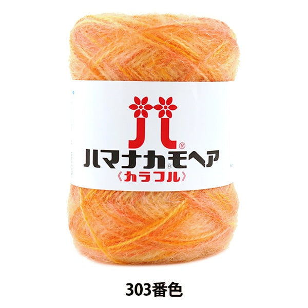 Fall and winterYarn "Hamanaka mohair colorful 303 color" Hamanaka