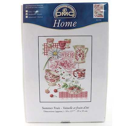 Kit di ricamo importato "Summer Fruit BK768" DMC DMSEA