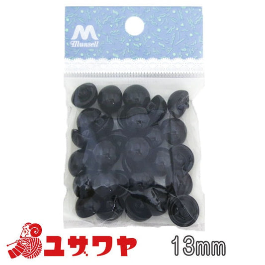 Knöpfe "Botaner 13mm Backloch Type Black 30" gegründet "