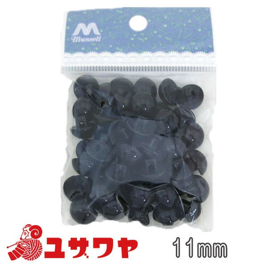 Taste "Gründete Taste 11mm Rücklochtyp Black 50