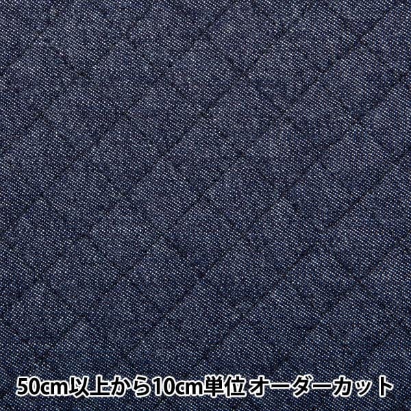 [From quantity 5] Fabric "10 denim quilting"