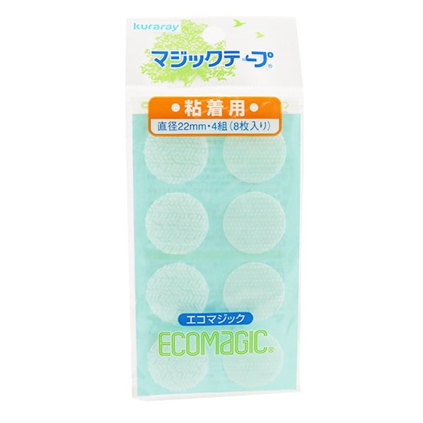 Velcro“ Kuraray（Kurare）Eco -Magic按钮，带有圆形粘合剂白色M10RPN” Kiyohara Kiyohara