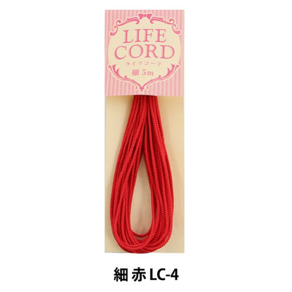 Hilo de la artesanía "Código de vida Fine Red LC-4"