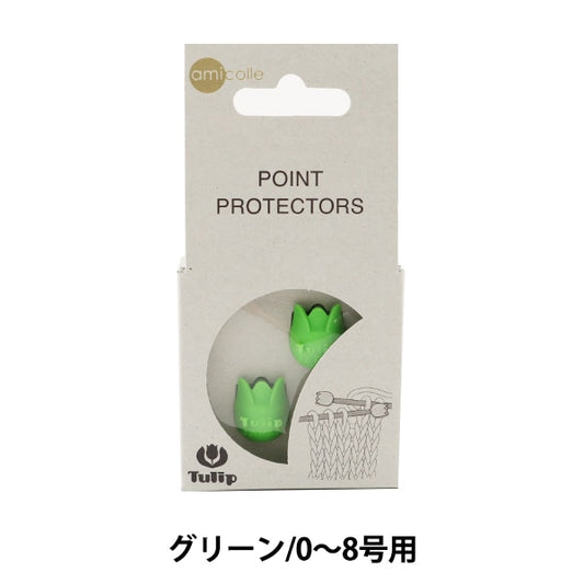 뜨개질 도구 "Amicolle (Amikore) 뜨개질 바늘캡 (작은) 2 조각 녹색 AC-046] 튤립 튤립