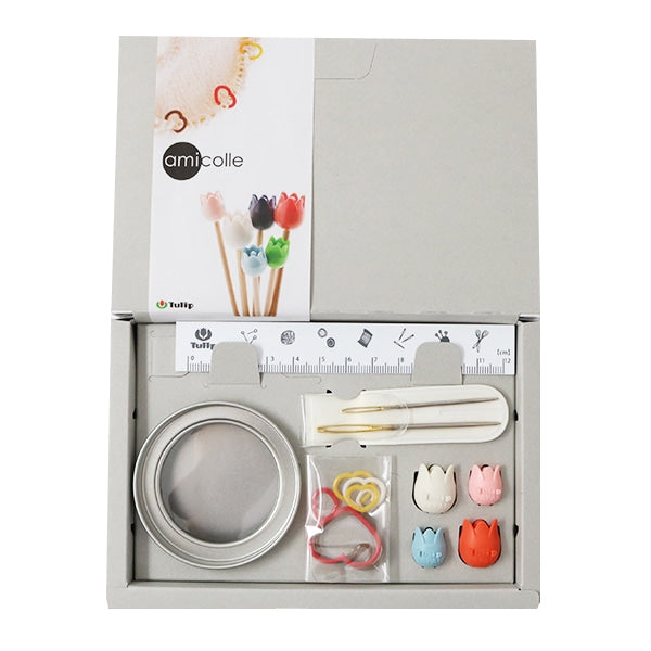 أدوات الحياكة `` مجموعة أميكور (علامة الذاكرة /إبر الحياكةكاب) ASC-001] توليب توليب