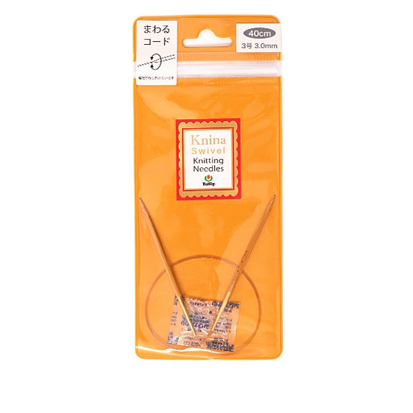 뜨개질 바늘 "Knina Swivel Knitting 불필요) 대나무輪針(바늘) 40cm No. 3] 튤립 튤립