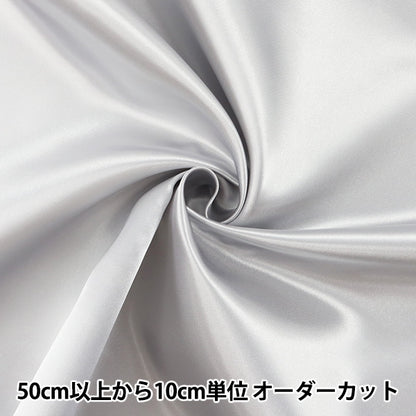 [服装面料最高70％] [来自数量5]织物“ Ceramica Satin 310-37灰色”