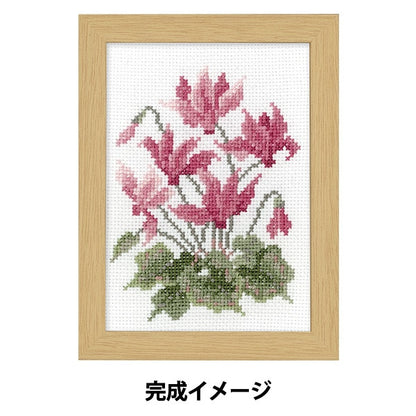 Stickkit "12 Monate Blumenrahmen Stickkit November Cyclamen Malie / Cutrix Collection 7518" Olympus