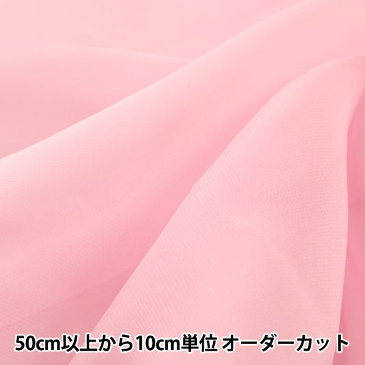 [来自数量5]面料“服装30D CHIFFON CCF6300-21PK粉红色”