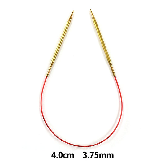 إبر الحياكة `` سباق إضافيإبرة دائريةإبرة ذهبية مقاس 40 سم مقاس 3.75 مم إضافي