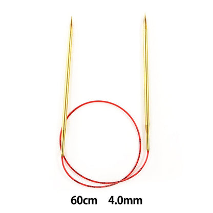 編み針 『addiレース輪針ゴールド 60cm 針サイズ4.0mm』 addi アディ