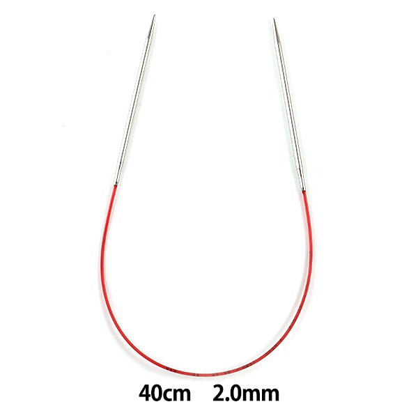 뜨개질 바늘 "애디 레이스輪針(바늘)은색 40cm 바늘 크기 2.0mm] addi adi