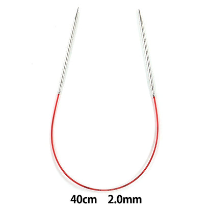 뜨개질 바늘 "애디 레이스輪針(바늘)은색 40cm 바늘 크기 2.0mm] addi adi