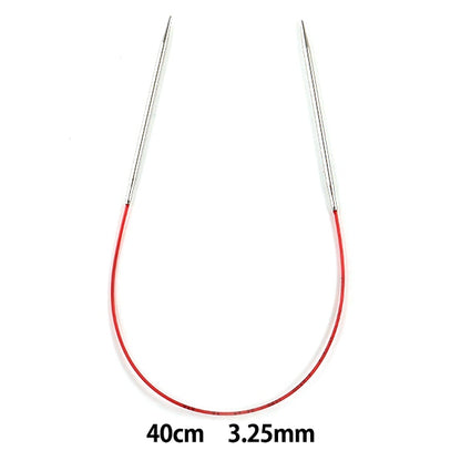 إبر الحياكة `` سباق إضافيإبرة دائريةإبرة فضية مقاس 40 سم مقاس 3.25 مم إضافي