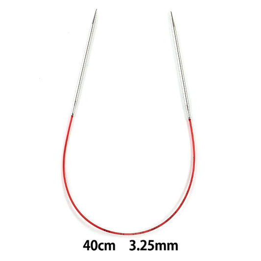 إبر الحياكة `` سباق إضافيإبرة دائريةإبرة فضية مقاس 40 سم مقاس 3.25 مم إضافي