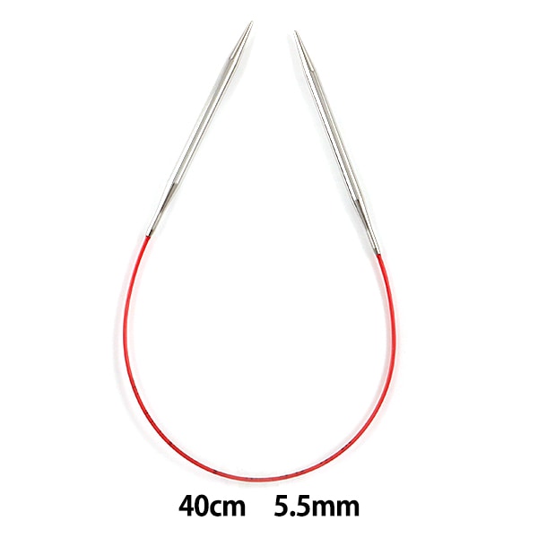 إبر الحياكة `` سباق إضافيإبرة دائريةإبرة فضية مقاس 40 سم مقاس 5.5 مم إضافي