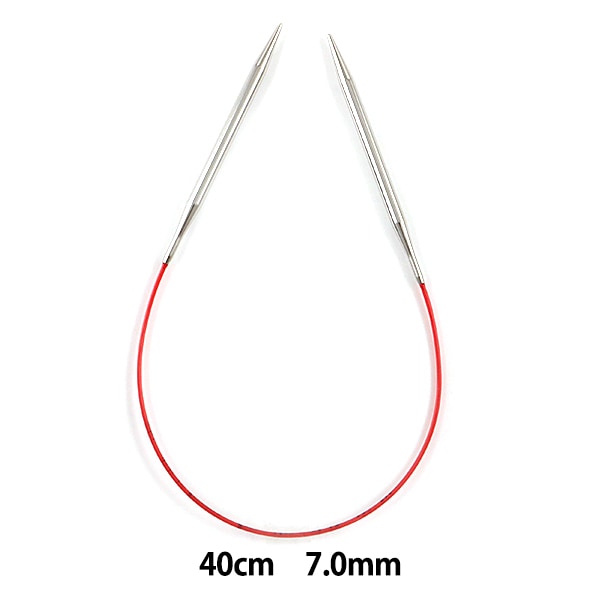 إبر الحياكة `` سباق إضافيإبرة دائريةإبرة فضية مقاس 40 سم مقاس 7.0 مم إضافي
