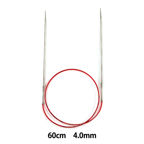 إبر الحياكة `` سباق إضافيإبرة دائريةإبرة فضية مقاس 60 سم مقاس 4.0 مم إضافية