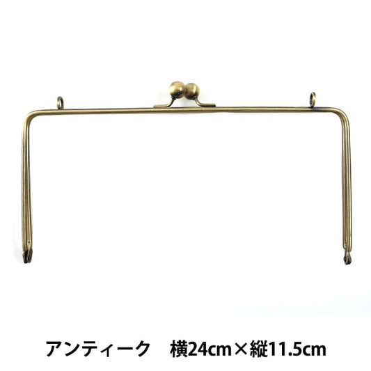 Gamaguchi Metal Fittings "KnitGamaguchi Metal Fittings Square 24cm Antique H207-020-4] Hamanaka