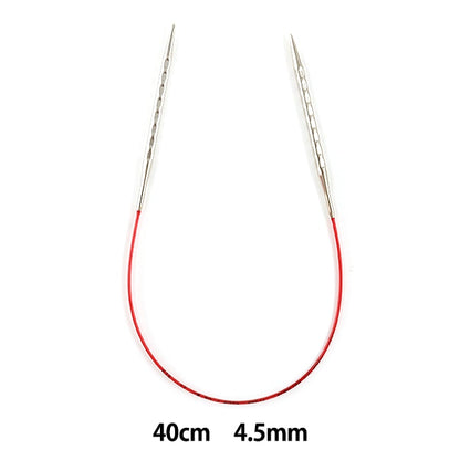 إبر الحياكة 『 رواية إضافية 』 إبرة دائرية إبرة مقاس 40 سم مقاس 4.5 مم إضافي