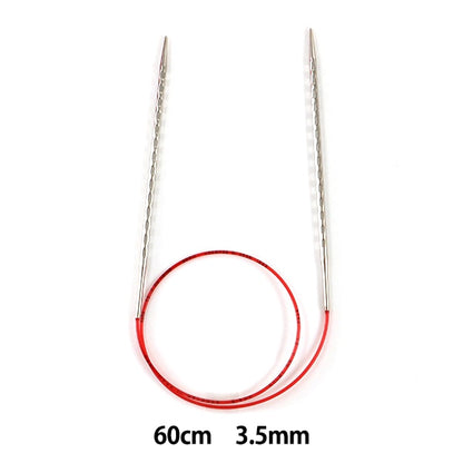 إبر الحياكة 『 رواية إضافية 』 إبرة دائرية إبرة مقاس 60 سم مقاس 3.5 مم إضافي