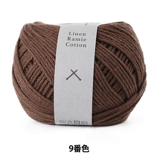 Coton de ramie en laine de printemps / en été (coton de ramie en lin) 9 "Daruma Darma Yokota