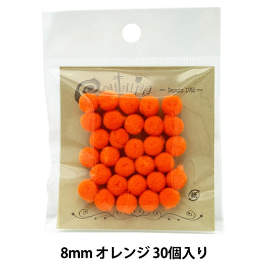 Handicraft parts "Bonten 8mm 3. 30 Orange" Terai