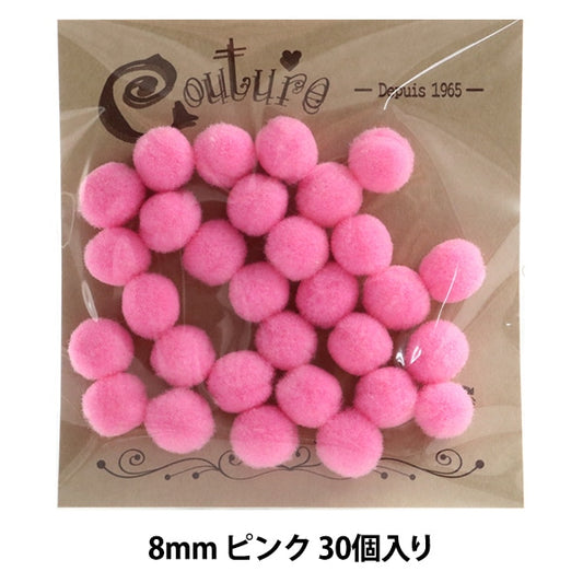 Handicraft parts "Bonten 8mm 4. Pink 30 pieces" Terai