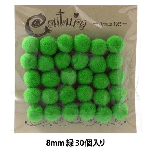 Handicraft parts "Bonten 8mm 7. 30 pieces of green" Terai