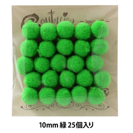 Handicraft parts "Bonten 10mm 7. With 25 greenery" Terai