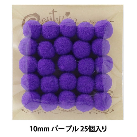 Handicraft parts "Bonten 10mm 8. Purple 25 pieces" Terai