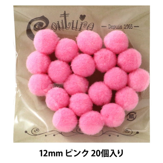 Handicraft parts "Bonten 12mm 4. 20 pinks" Terai