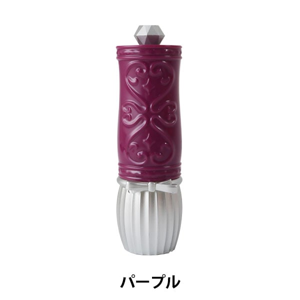 Pin cushion 『RibbonLipstick type pink cushion purple (with 5 needles)]