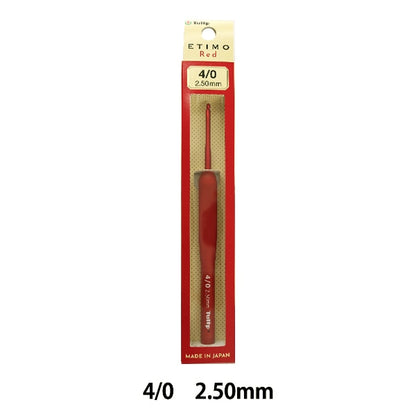 إبر الحياكة ``ETIMO Red'' مع قبضة وسادةخطافات الكروشيه 4/0 قضية] توليب توليب