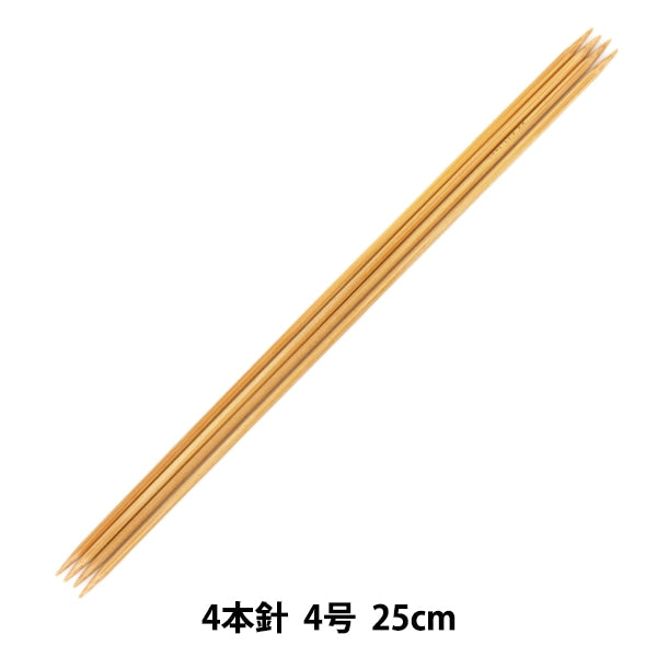 뜨개질 바늘 "하드 대나무뜨개질 바늘 4 바늘 25cm 4] Mansell Mansel