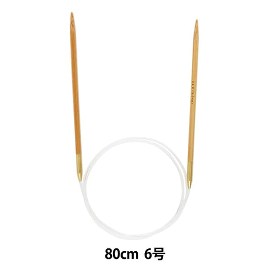 إبر الحياكة `` الخيزران الصلبإبرة دائرية 80سم رقم 6" مانسيل مانسيل