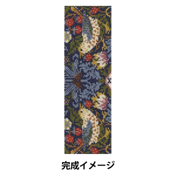 Kit de broderie importée "Bookmarks William Morris Thief Strawberry" DMC DMC