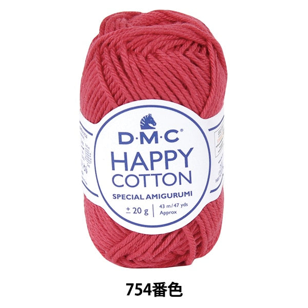 Весна / летняя шерсть "Happy Cotton Cherryade Cherry Edge 754th Color" DMC Dewems