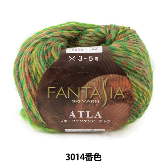 Fall and winterYarn "FANTASIA ATLA (Fantasia Atra) 3014 Color" SKIYARN Ski Yarn