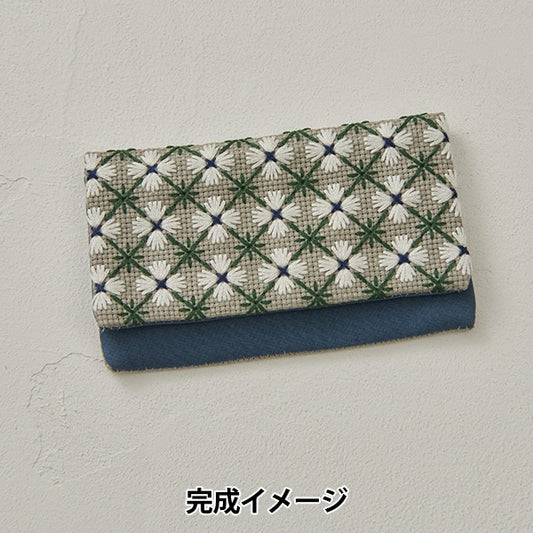 Комплект для вышивки "TeaStraplant® Card Case Hashigashi Hanashi Blossom № 2325" Lecien Lucian Cosmo Cosmo