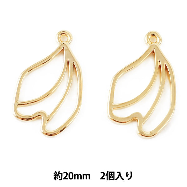 Resin Parts "Resin Frame Pedula 3 Gold 20mm 2 pieces"