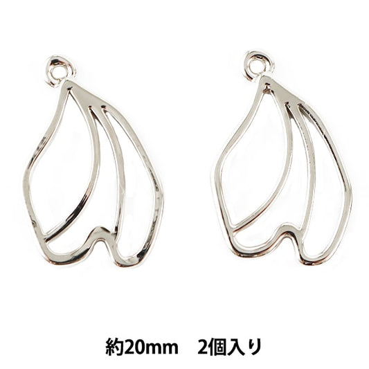 Resin Parts "Resin Frame Pedula 3 Silver 20mm 2 pieces"