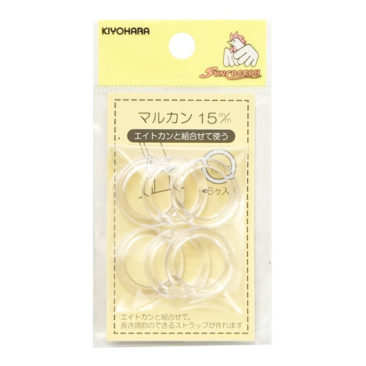 Pièces d'artisanat "Markan 15 mm 6 pièces claires" Suncoccoh Sankokko KIYOHARA