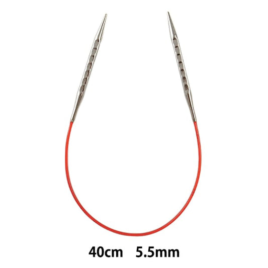 إبر الحياكة 『 رواية إضافية 』 إبرة دائرية 40 سم 5.5 ملم إضافي